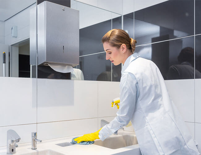 Institutional Bathroom Cleaning